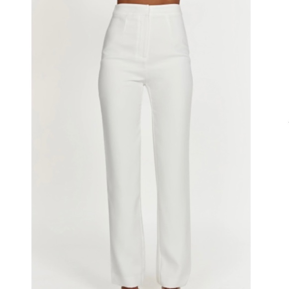 White Straight Leg pants